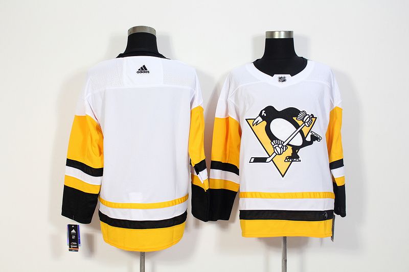 Men Pittsburgh Penguins blank White Hockey Stitched Adidas NHL Jerseys->women nhl jersey->Women Jersey
